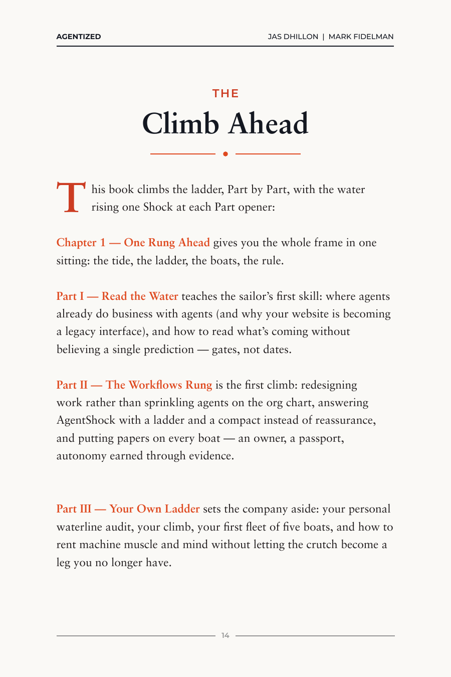 Introduction page 9, The Climb Ahead