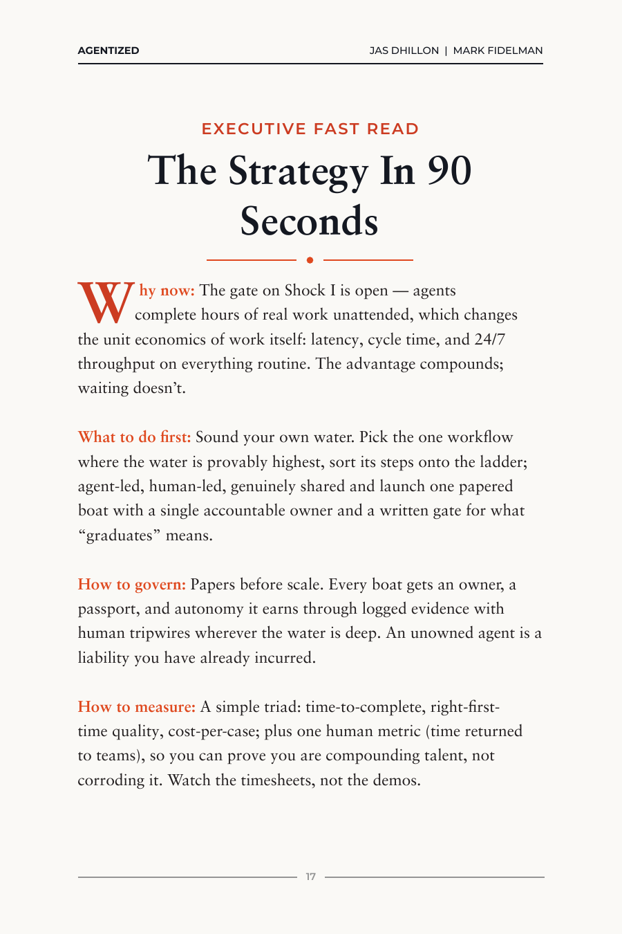 Introduction page 12, Executive Fast Read